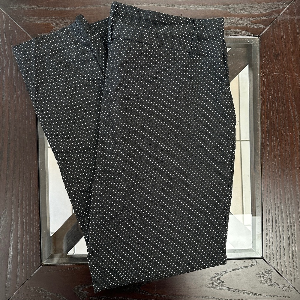 *AUTRES FILLES* Black x White Polka Dot Crop Pants Size Large